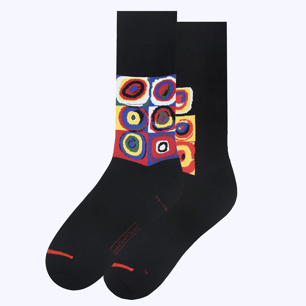 Chaussettes Carrés avec cercles concentriques