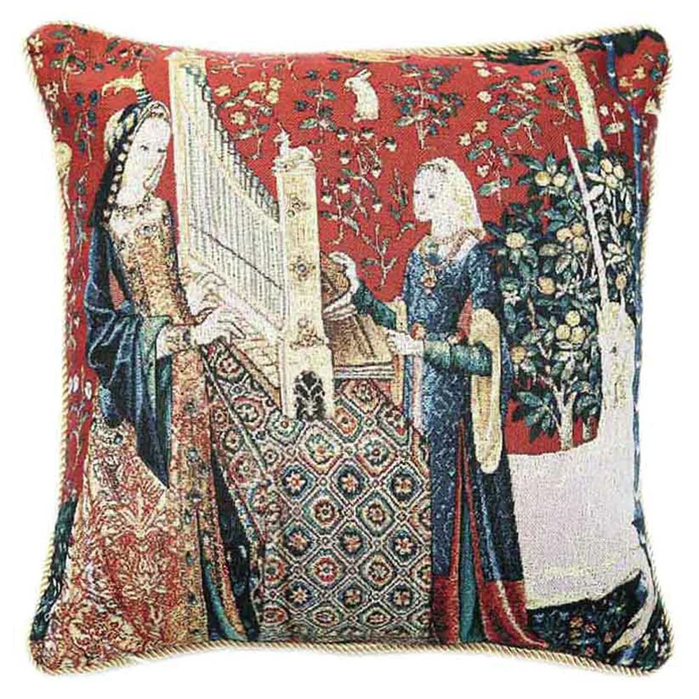 The Lady and the Unicorn: Hearing Cushion Cover