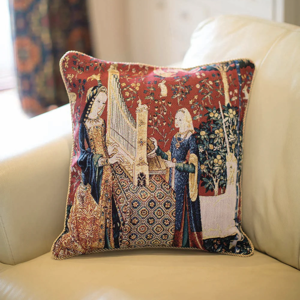 The Lady and the Unicorn: Hearing Cushion Cover