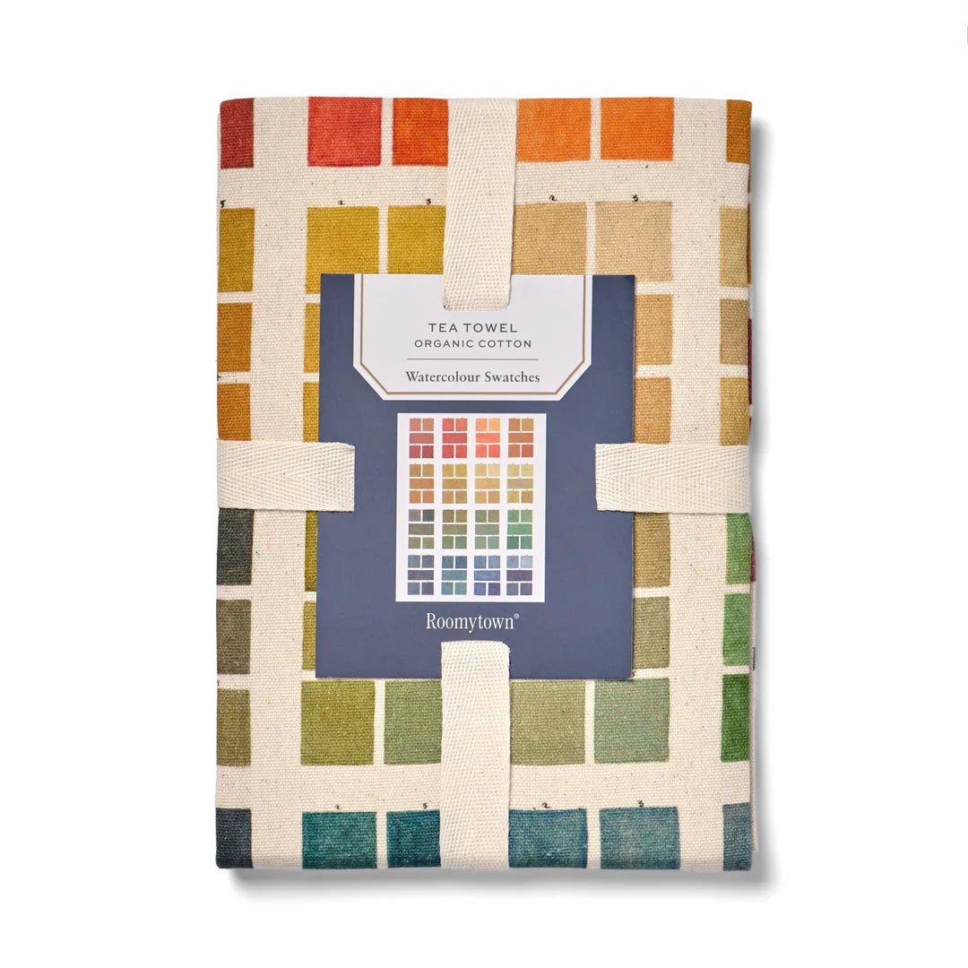 Watercolour Swatches Tea Towel