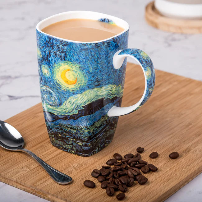 Coffret Duo de Tasses et sous-tasses à thé Van Gogh : La nuit étoilée Coffret Duo de Tasses et sous-tasses à thé Van Gogh : La nuit étoilée