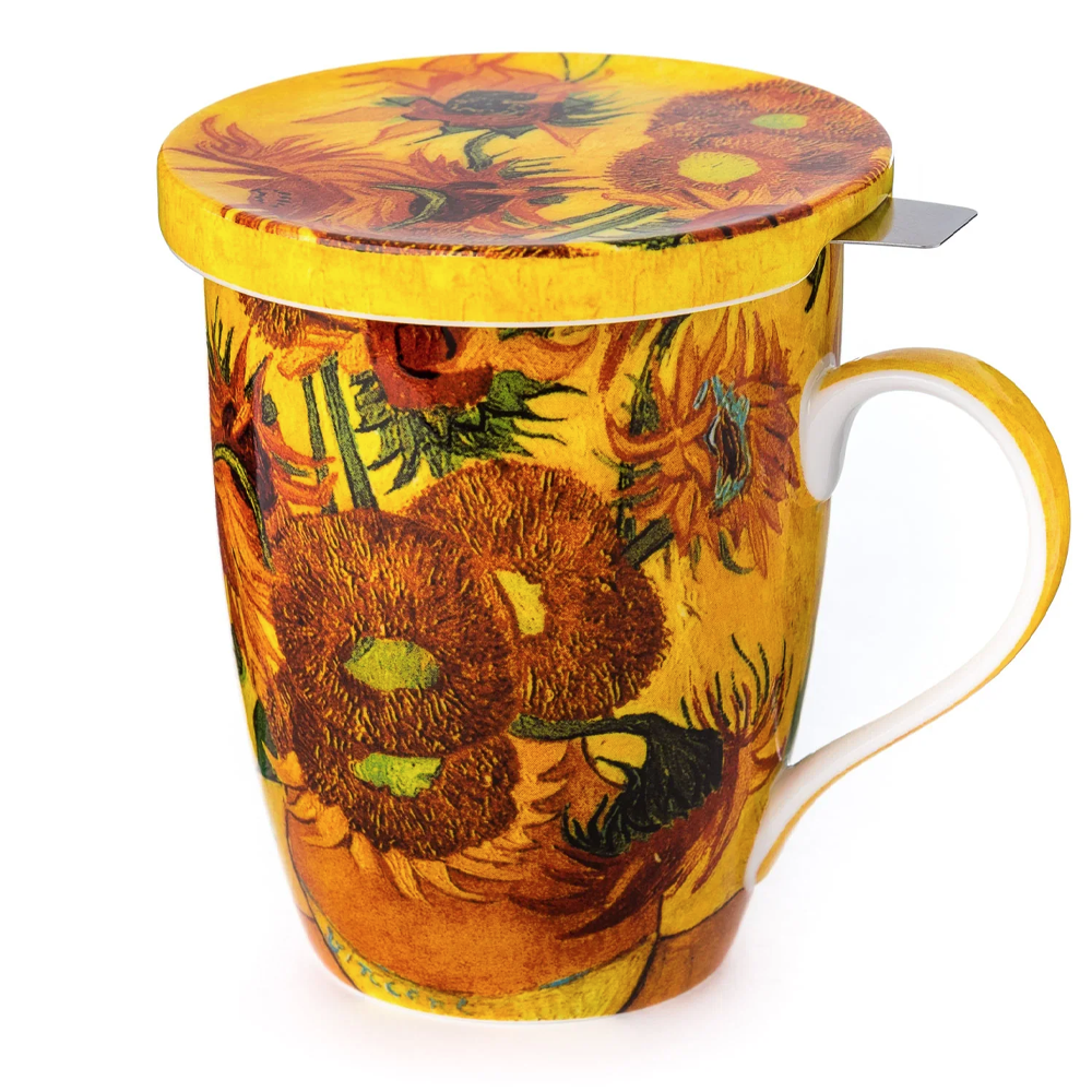 Sunflowers Teacup with Infuser