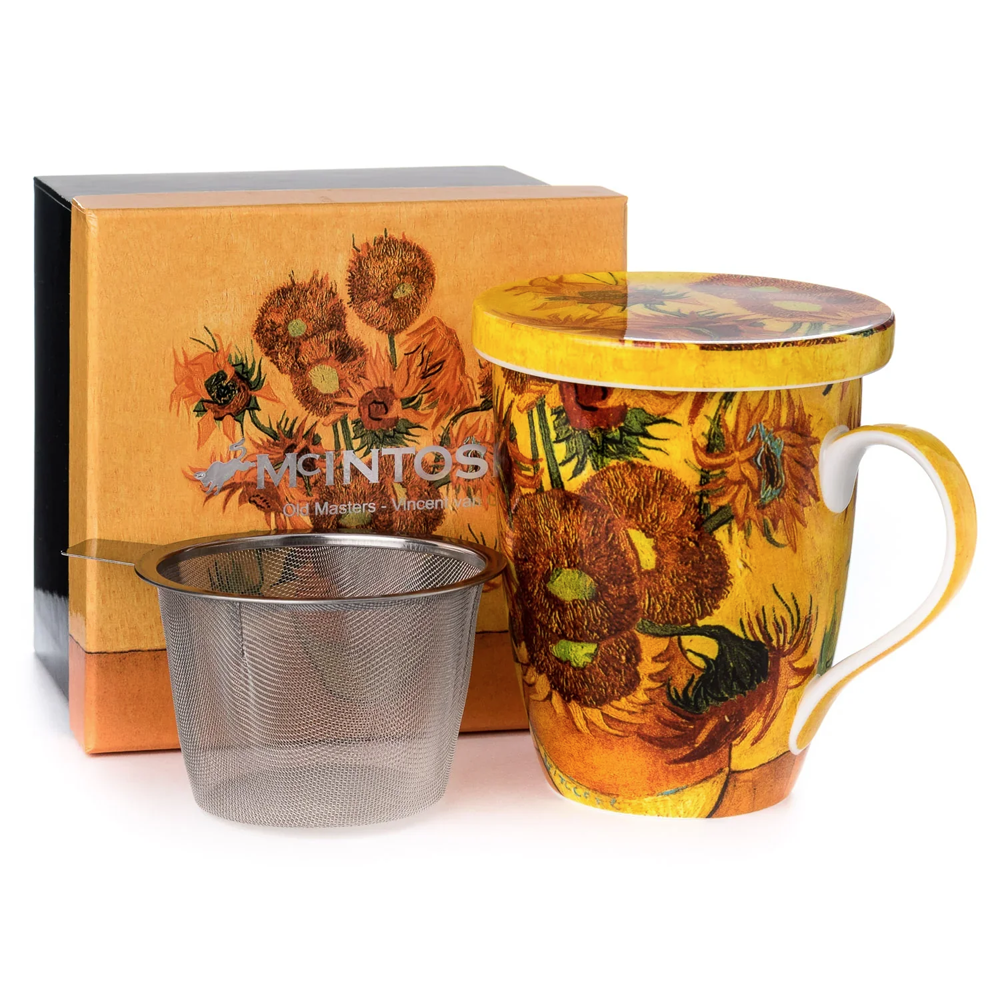 Sunflowers Teacup with Infuser
