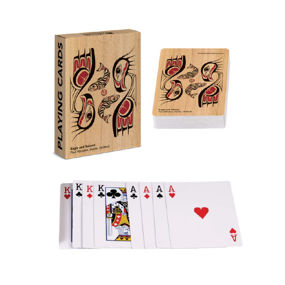Eagle and Salmon Playing Cards