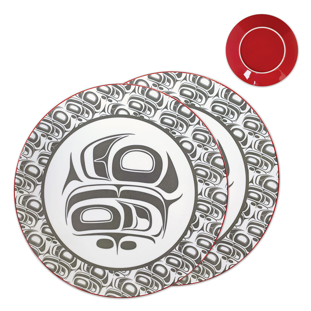 Transforming Eagle Set of 2 Dinner Plates