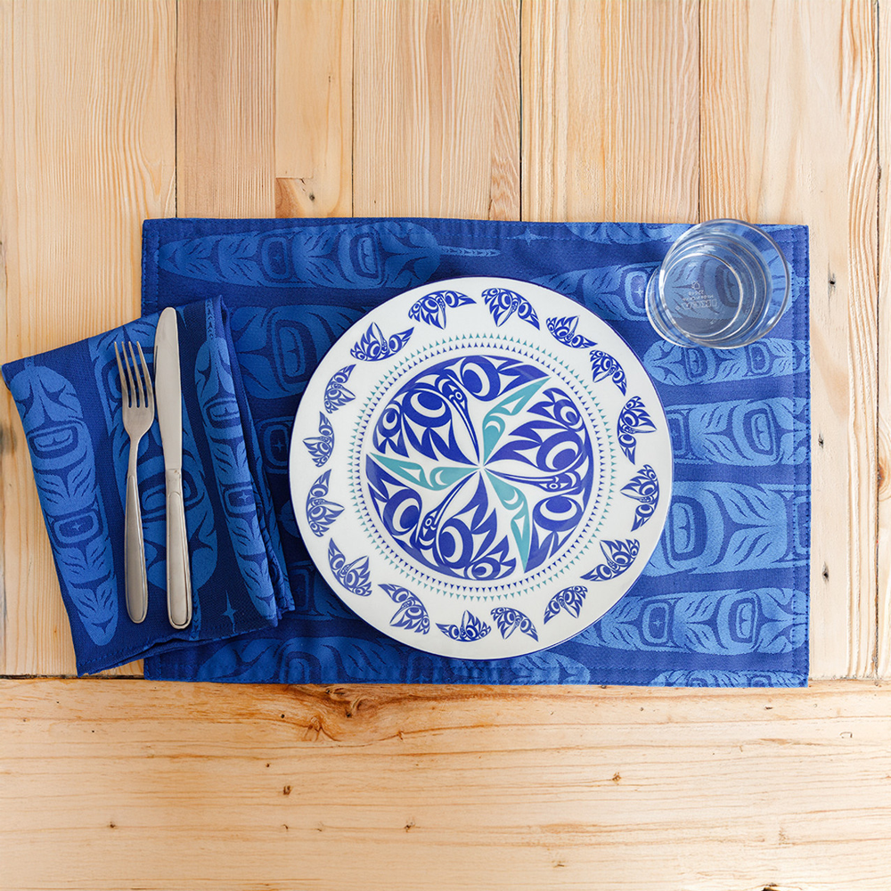 Hummingbird Set of 2 Dinner Plates