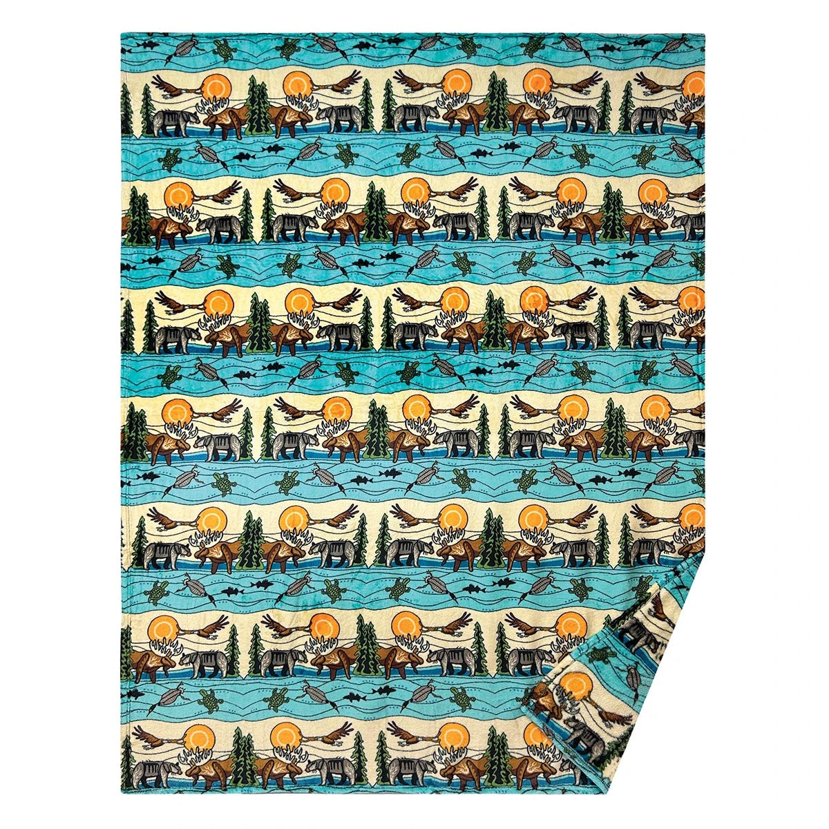 All My Relatives (Indinawemaaganidag) Fleece Blanket