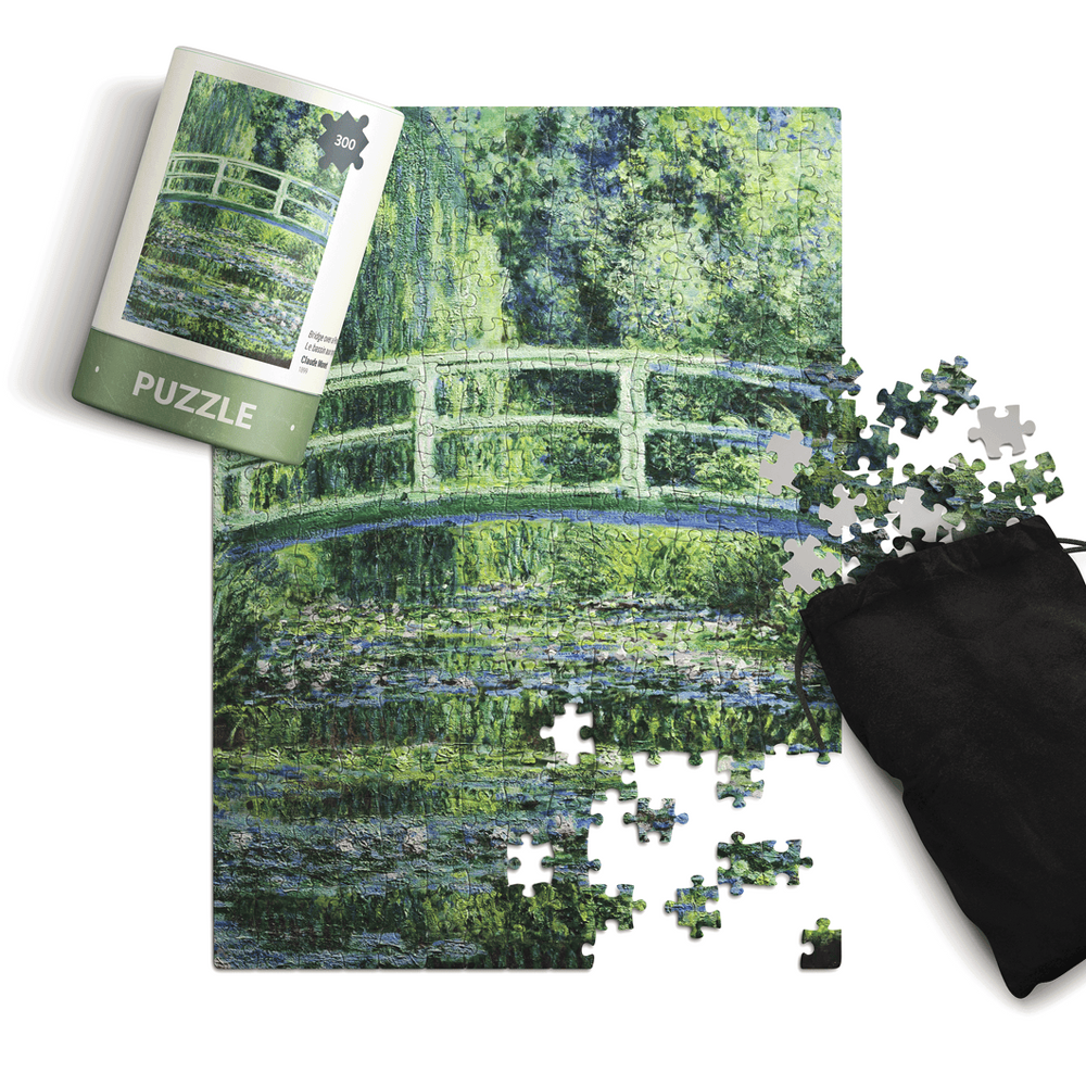 Bridge over a Pond of Water Lilies Puzzle (300 Pieces)