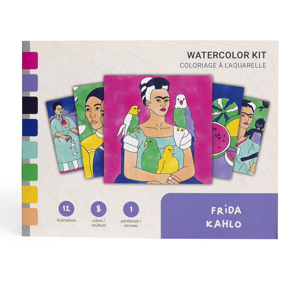 Ensemble d'aquarelles Frida Kahlo