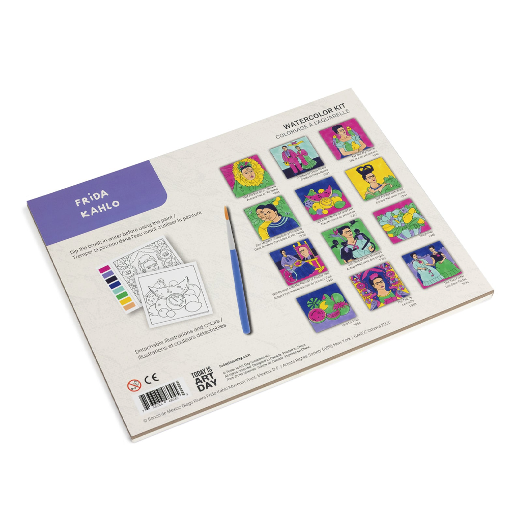 Ensemble d'aquarelles Frida Kahlo