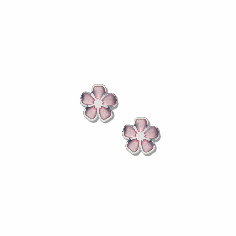 Boucles D'oreilles Pendantes Or 18k Avec Fleurs De Cerisier En Zirconium, élégantes Et Fines