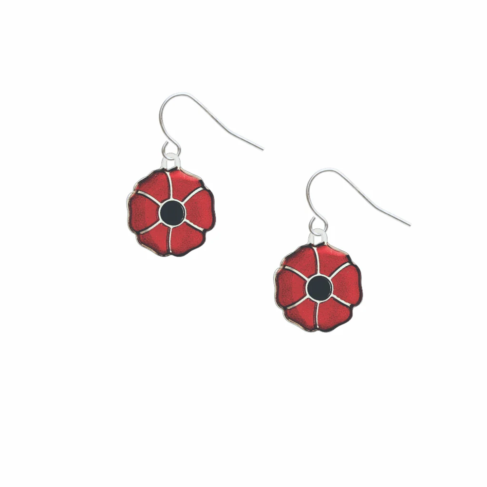 Boucles d'oreilles Coquelicot