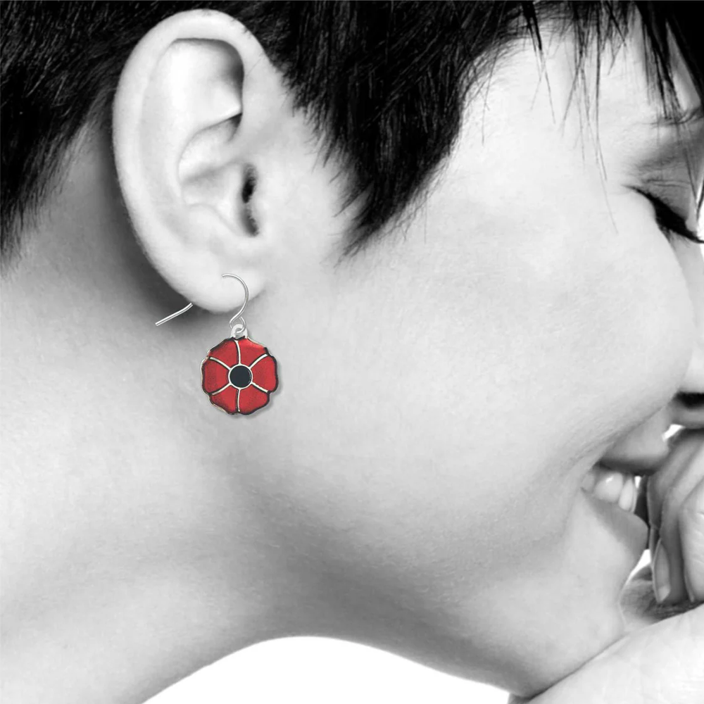 Boucles d'oreilles Coquelicot