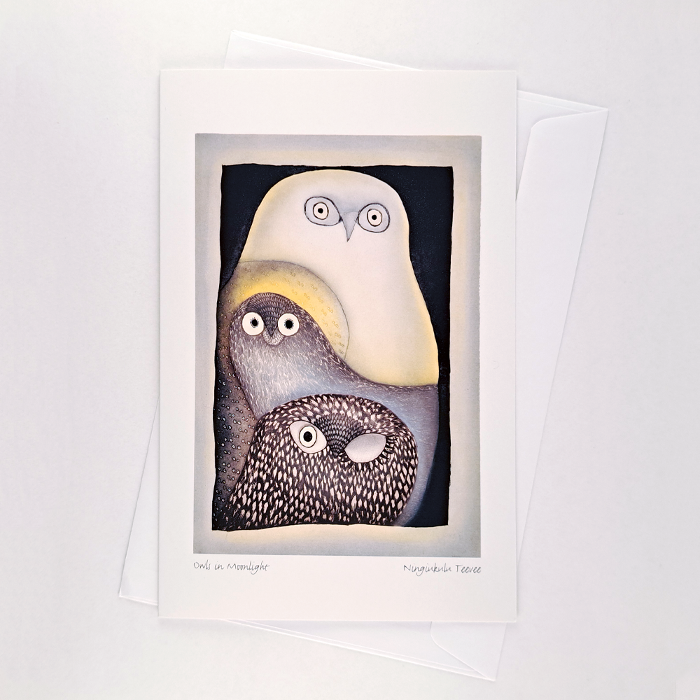 Owls in Moonlight Notecard