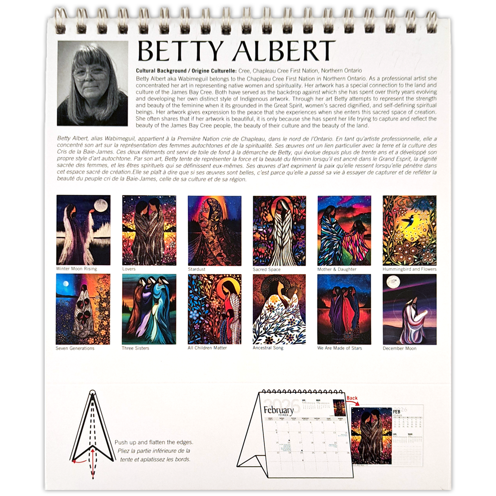 Betty Albert 2026 Desk Calendar