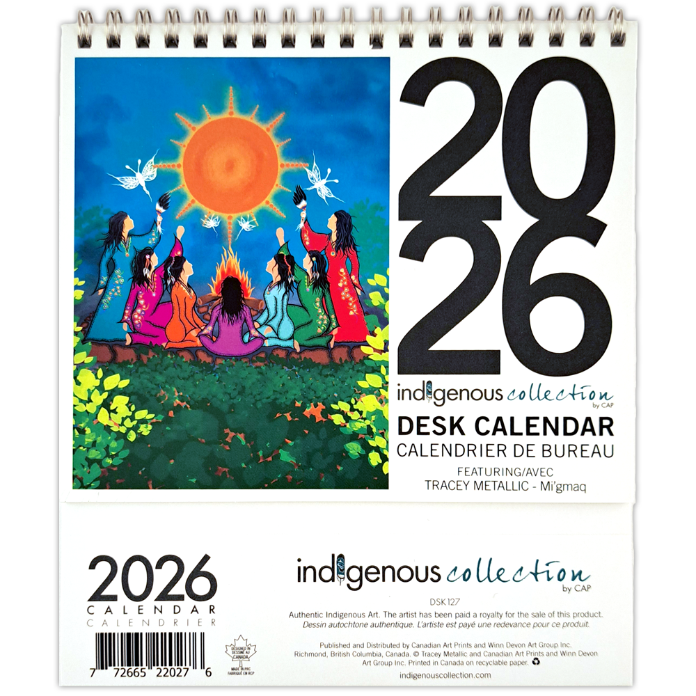 Tracey Metallic 2026 Desk Calendar
