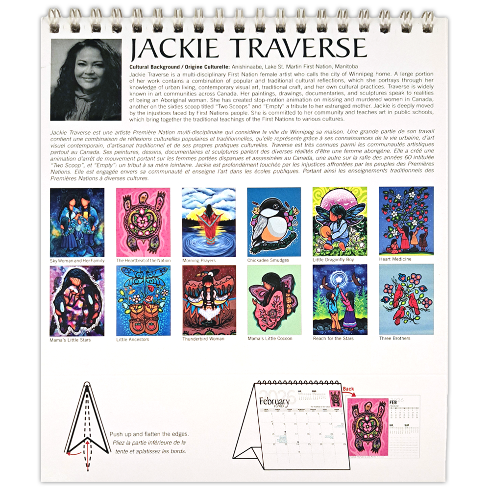 Jackie Traverse 2026 Desk Calendar