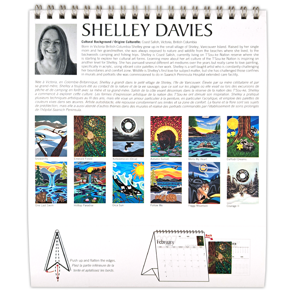 Shelley Davies 2027 Desk Calendar