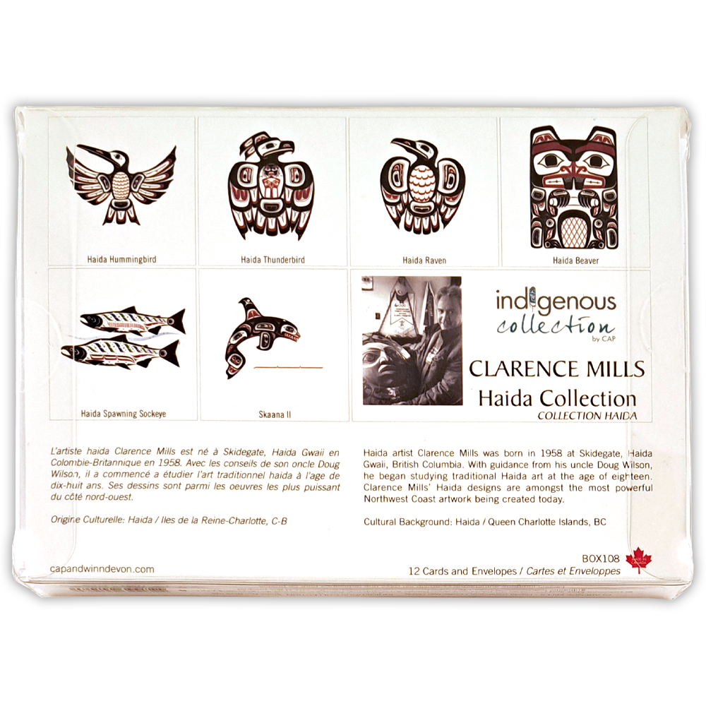Boîte de cartes doubles Collection Haida