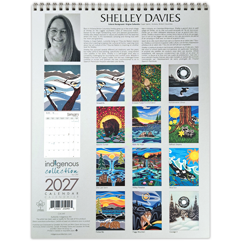 Shelley Davies 2027 Wall Calendar