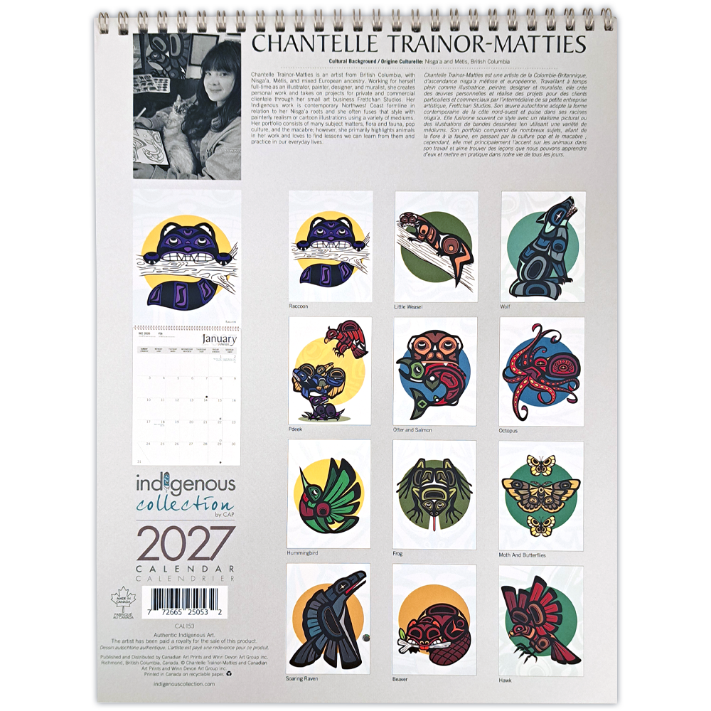 Chantelle Trainor-Matties 2027 Wall Calendar