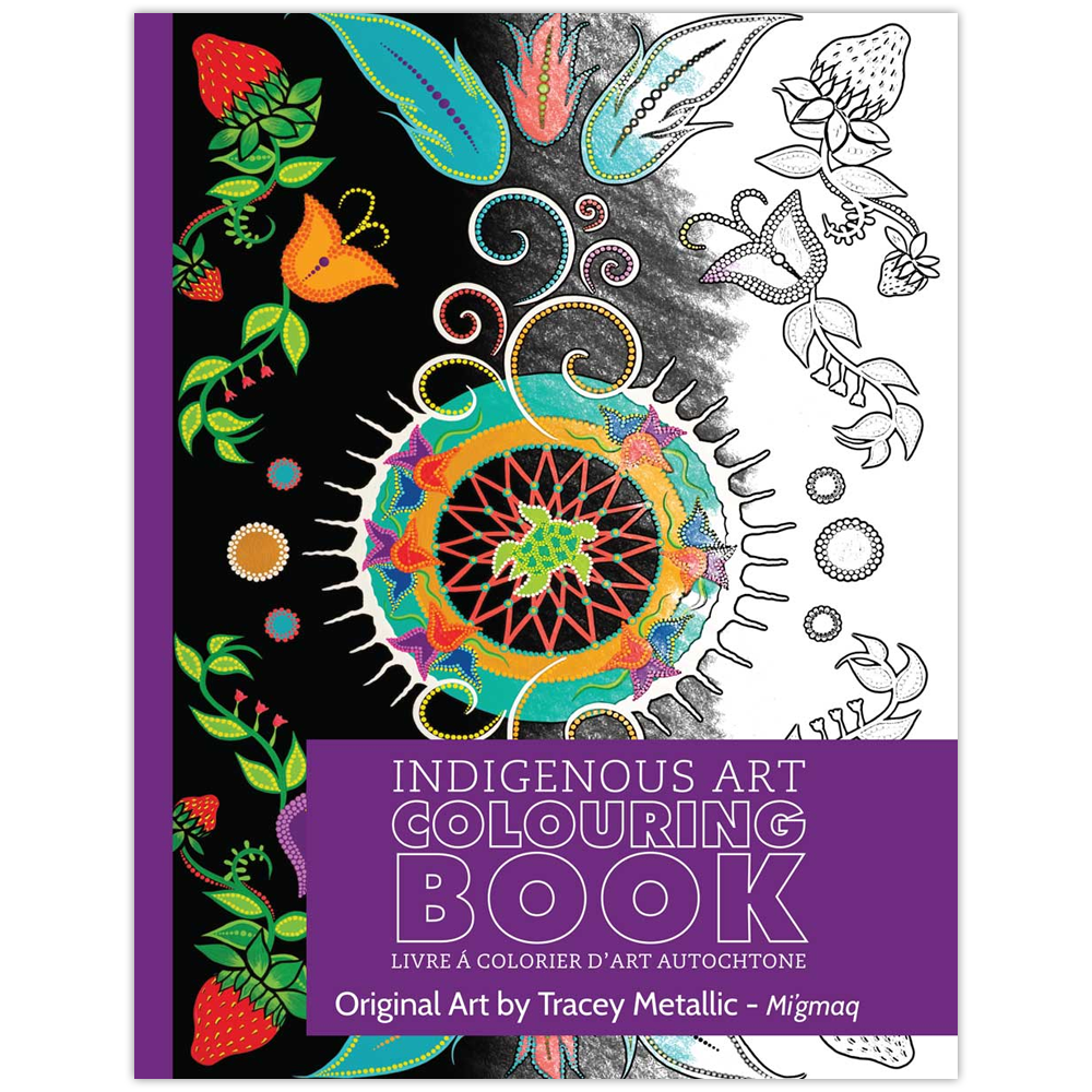 Tracey Metallic Indigenous Art Colouring Book