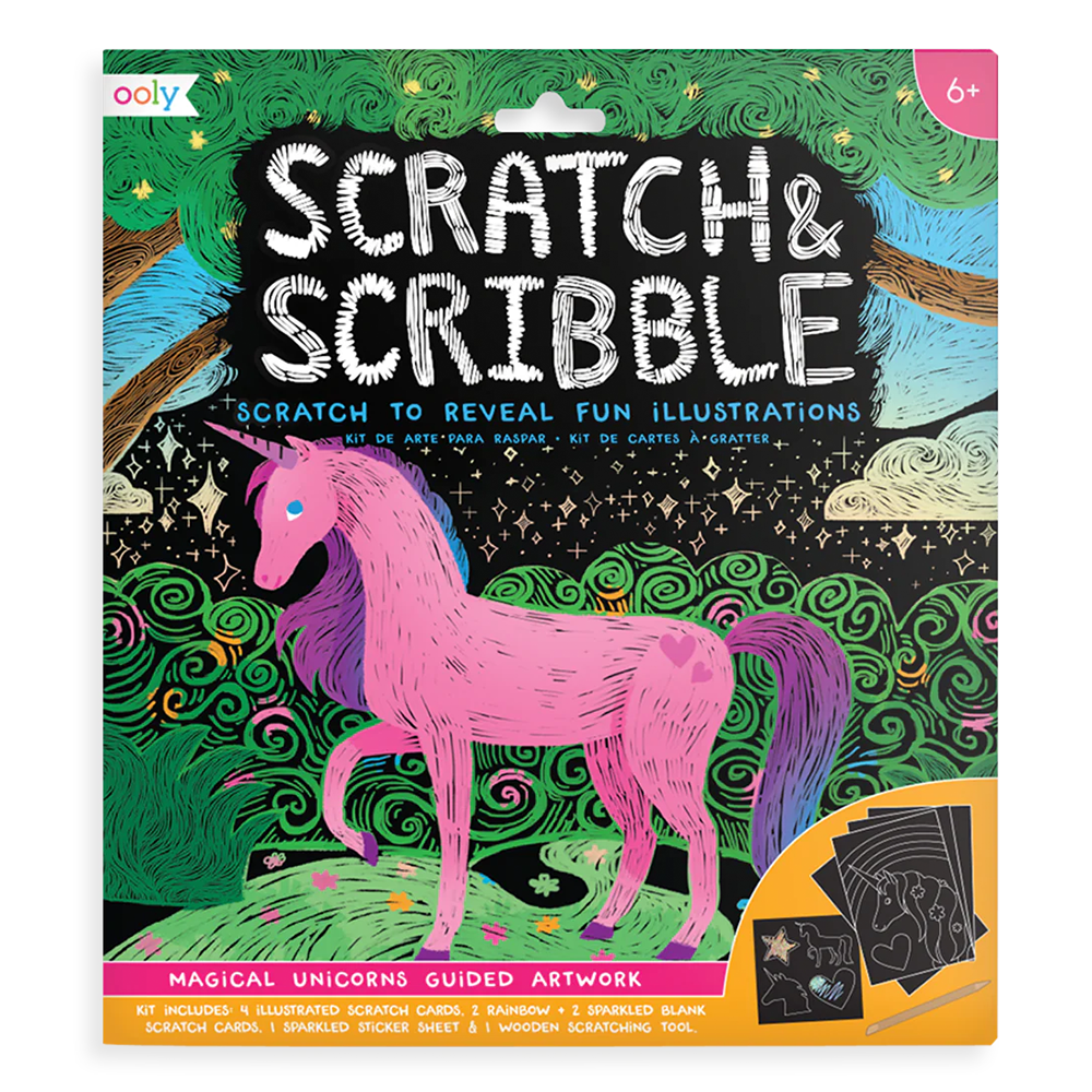 Magical Unicorns Scratch and Scribble