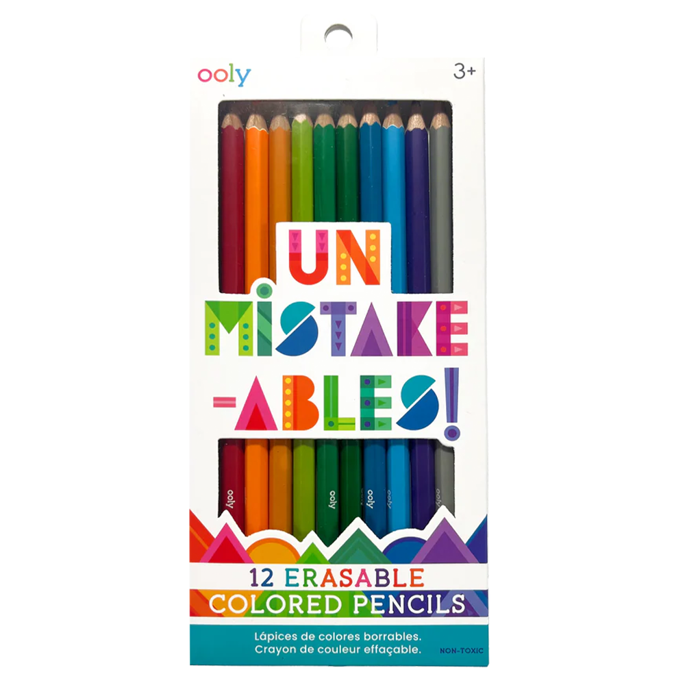 Crayons de couleur effaçables Un-Mistakeables