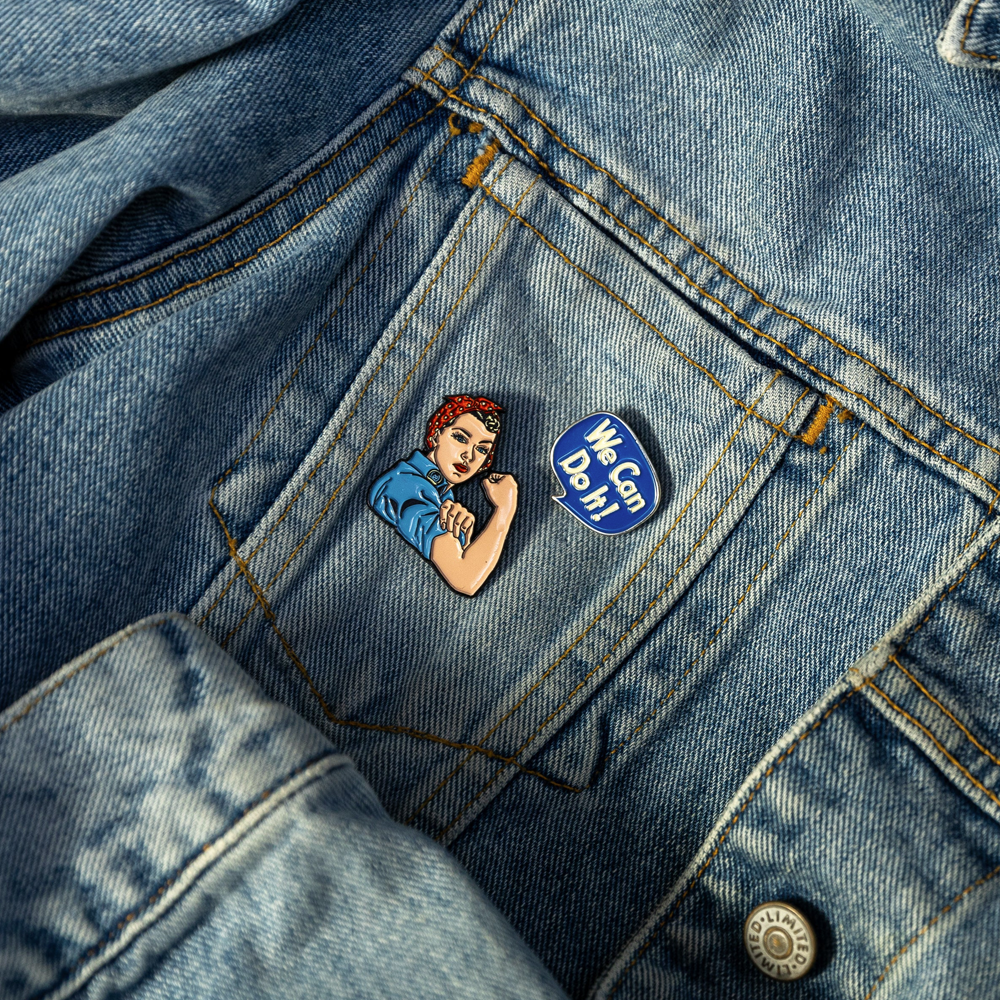 Rosie & We Can Do It Pin Set
