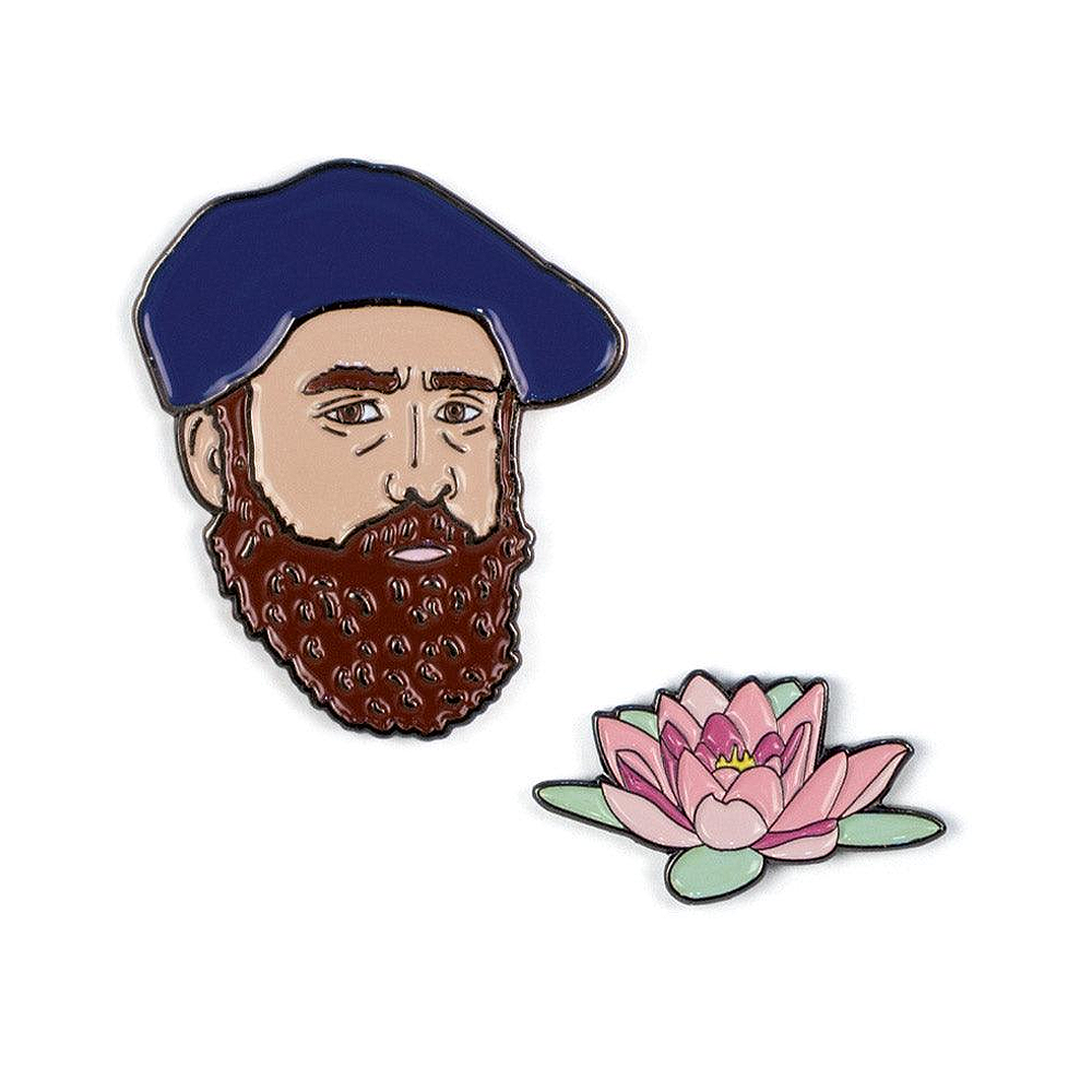 Monet & Water Lily Pin Set