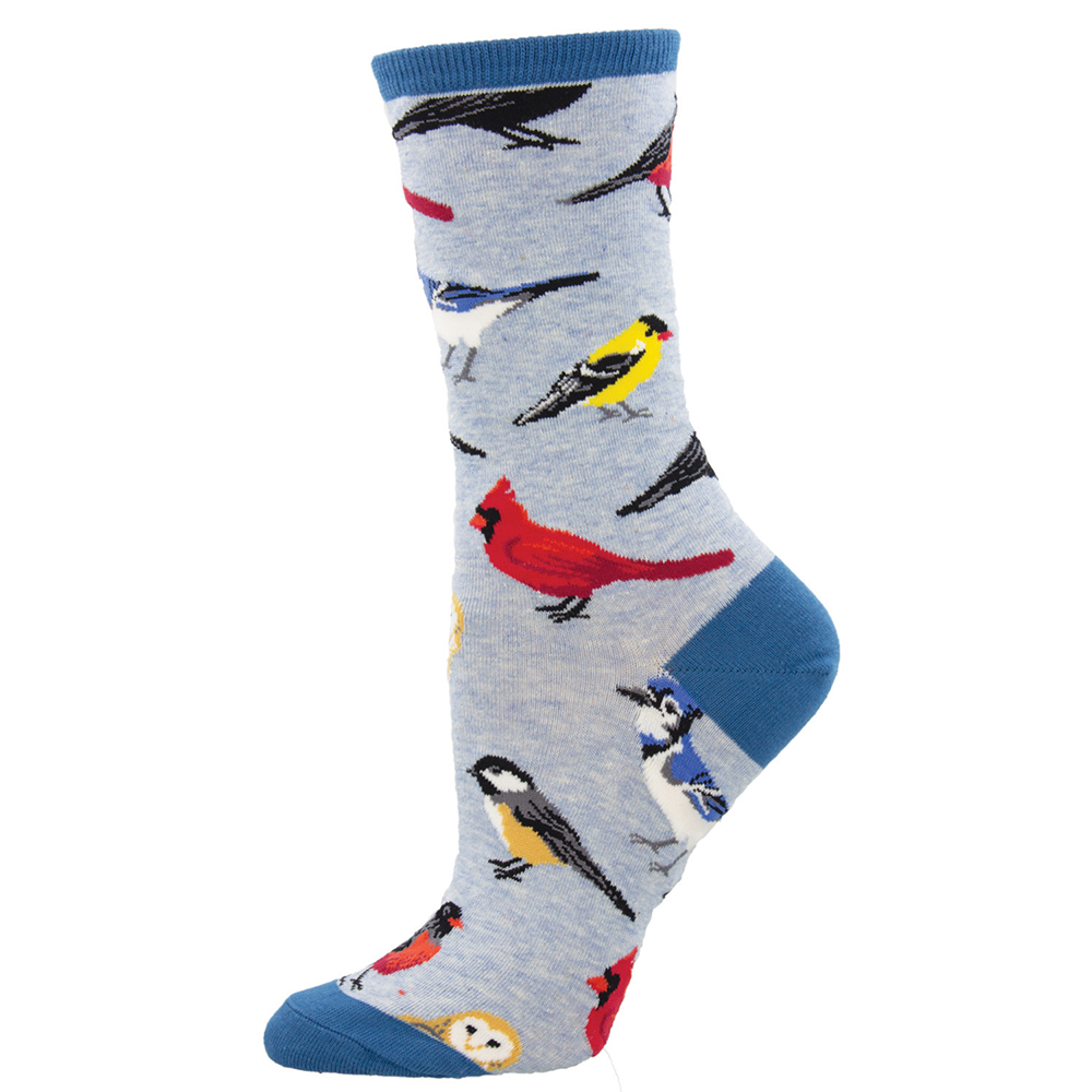 Bird Socks (Blue)