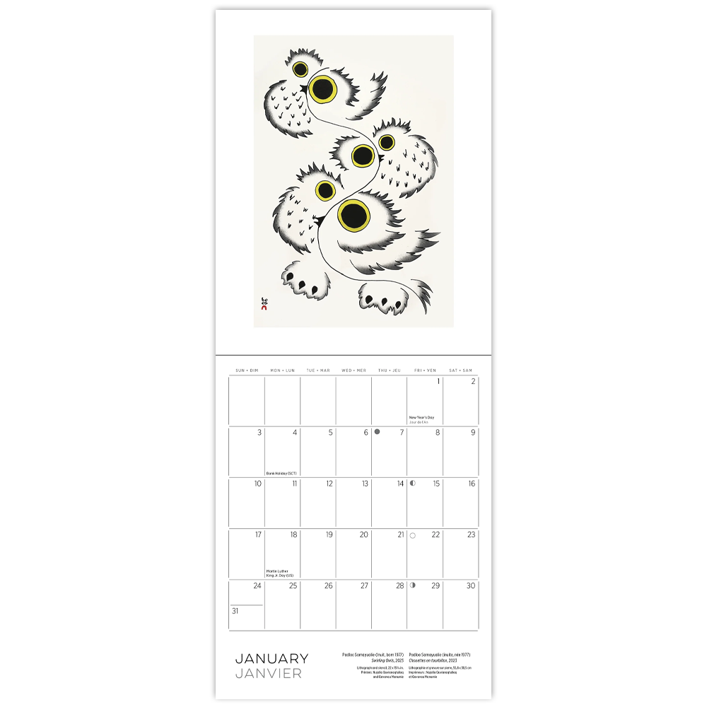 Inuit Art: Kinngait 2027 Mini Calendar
