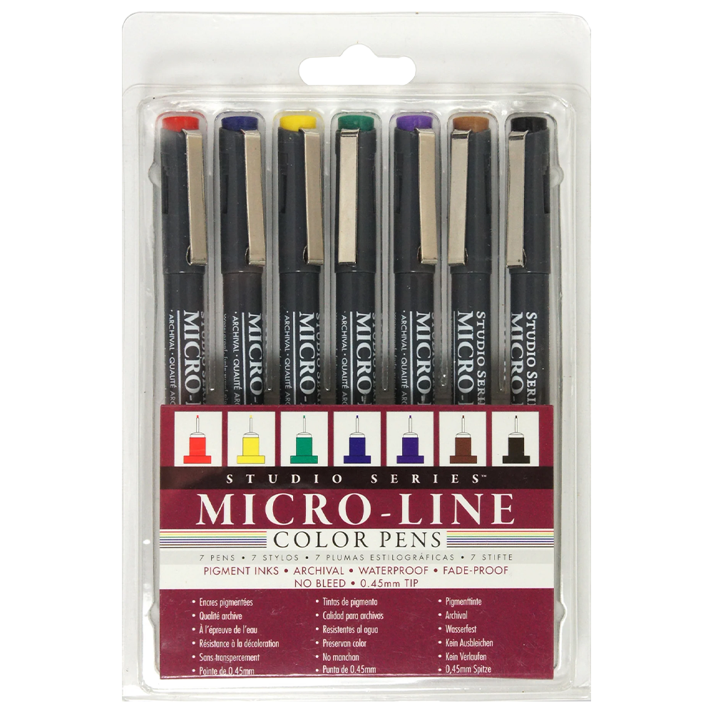 Ensemble de stylos à pointe fine