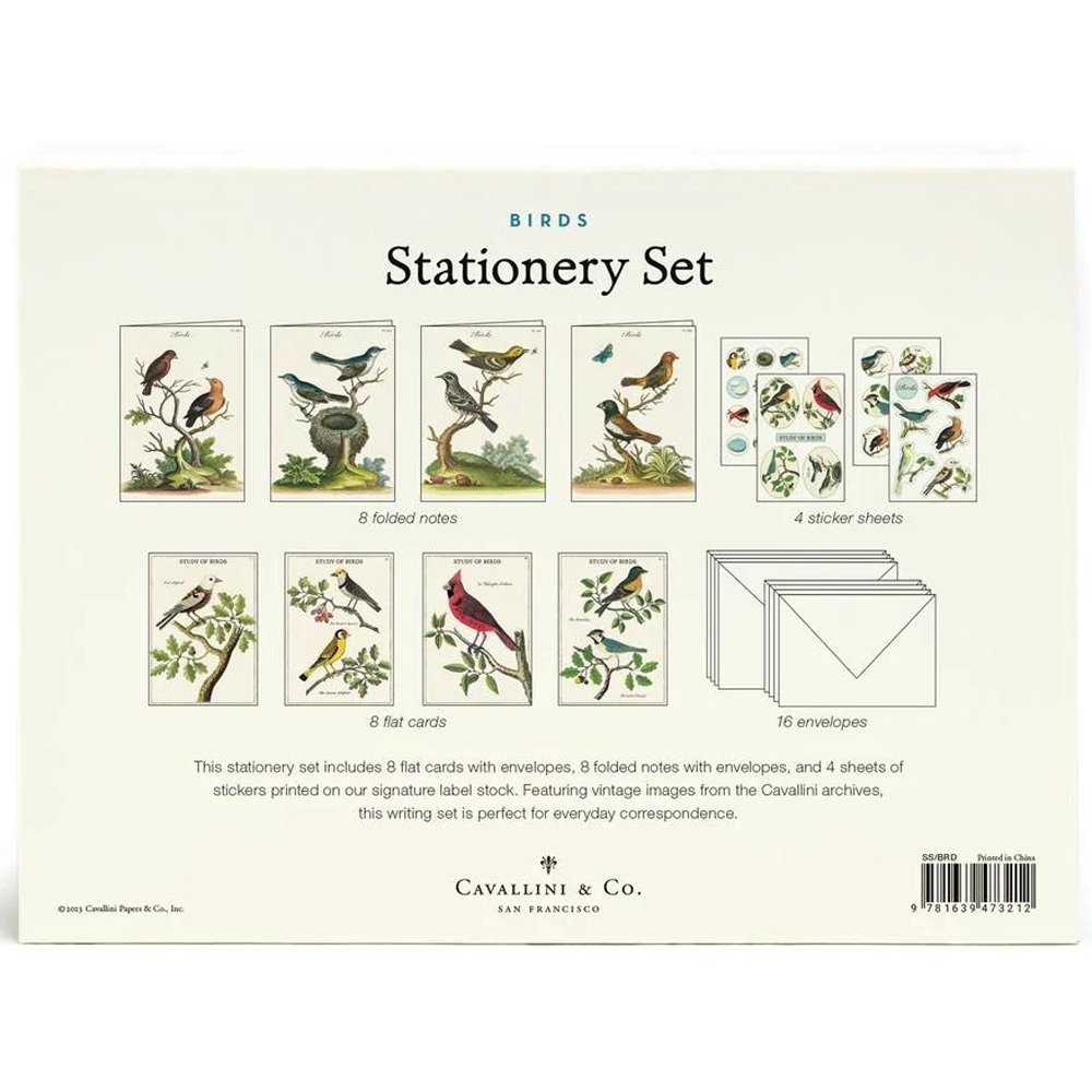 Study of Birds Stationery Set