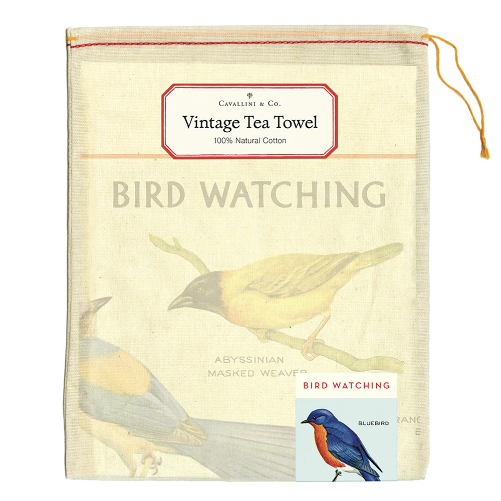 Birdwatching Tea Towel