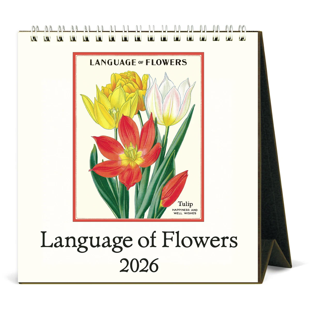 Calendrier de bureau 2026 Langage des fleurs