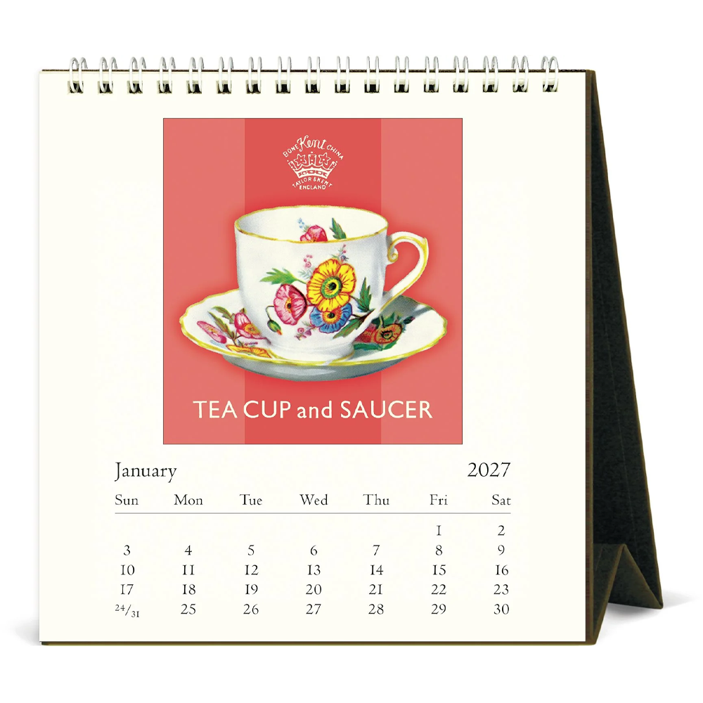 Tea Time 2027 Desk Calendar