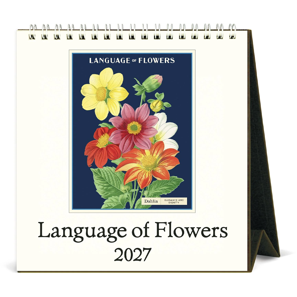 Calendrier de bureau 2027 Langage des fleurs