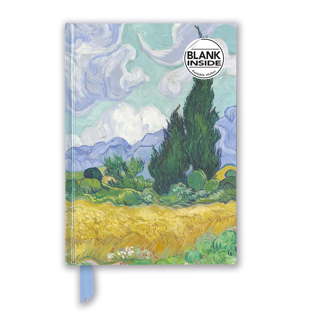 Wheatfield with Cypresses Blank Journal