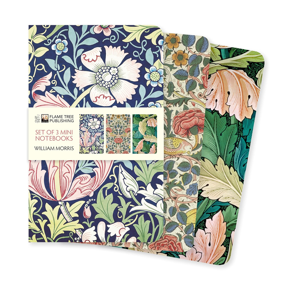 William Morris Set of 3 Mini Notebooks