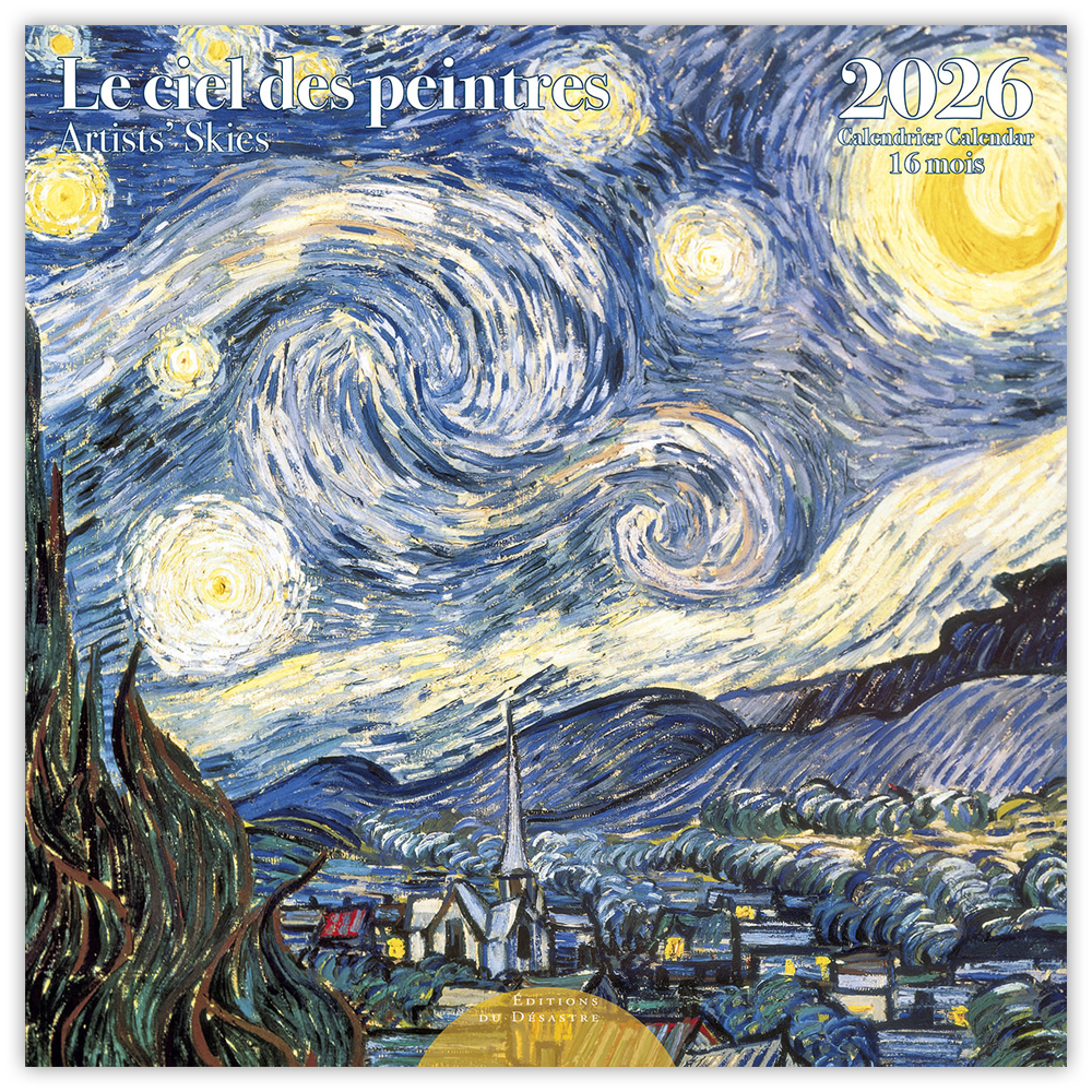 Artists' Skies 2026 Wall Calendar