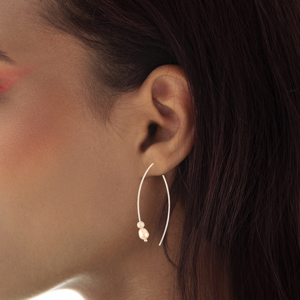 Boucles d'oreilles Perle pendante