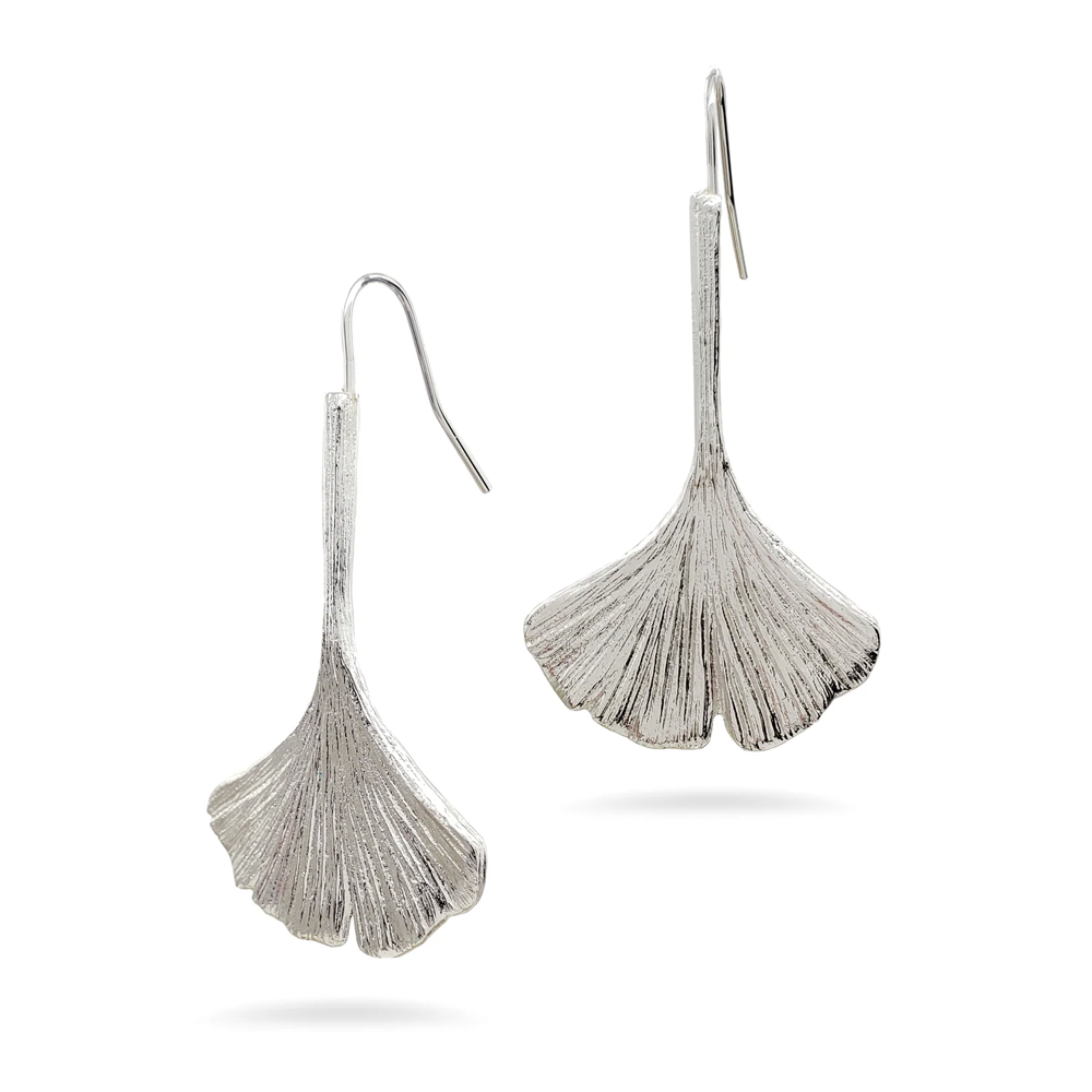 Ginkgo Leaf Earrings
