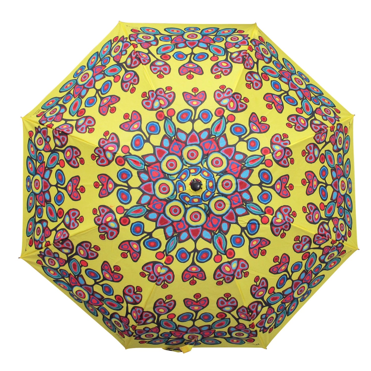 Floral on Yellow Umbrella