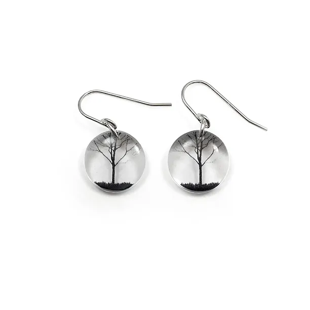 Boucles d'oreilles City Tree (rond)