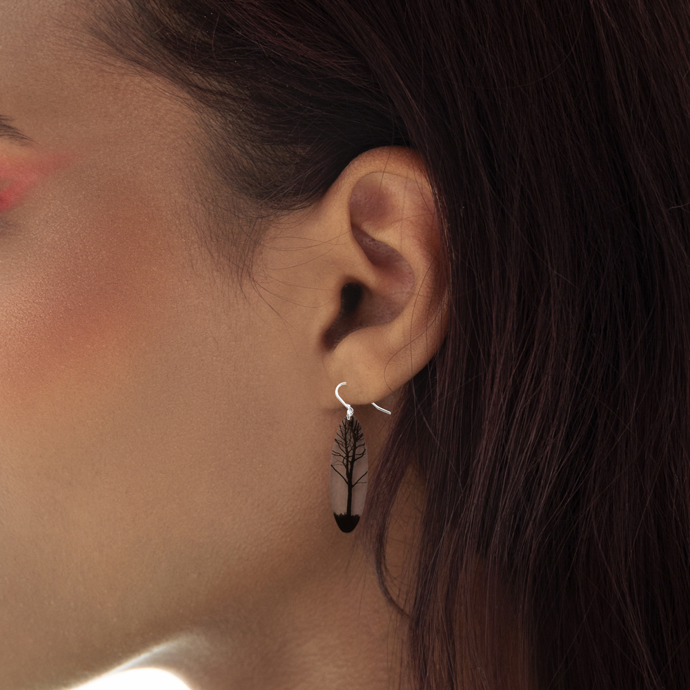 Boucles d'oreilles City Tree (ovale)