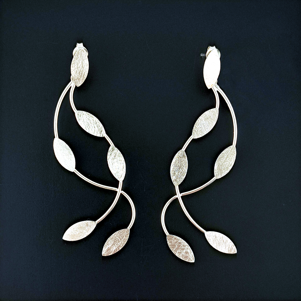 Frosted Leafing Earrings