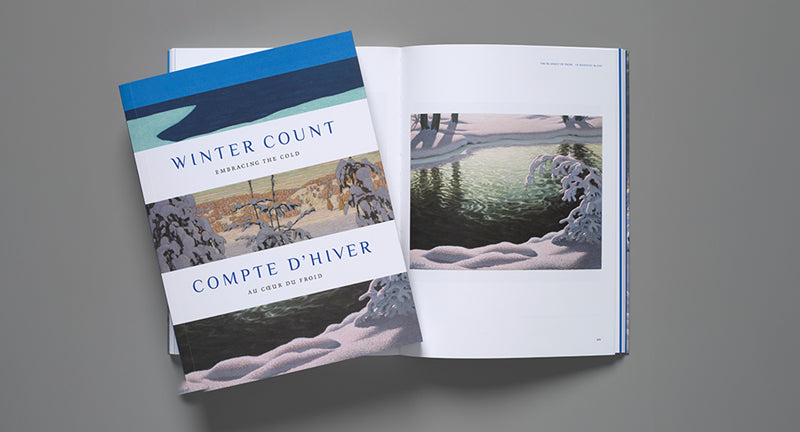 Winter Count: Embracing the Cold catalogue. Bilingual